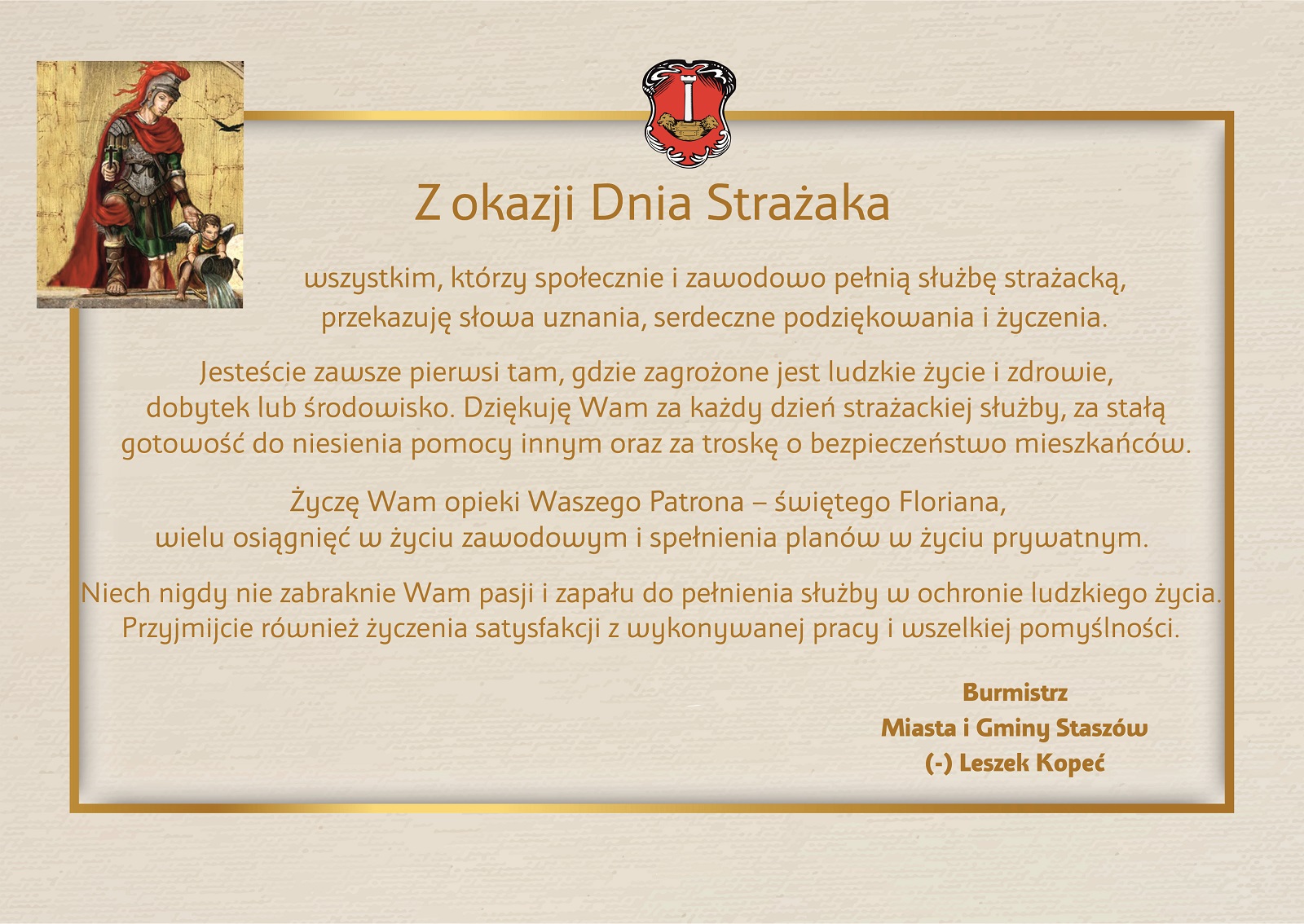 Dzień Strażaka - życzenia 